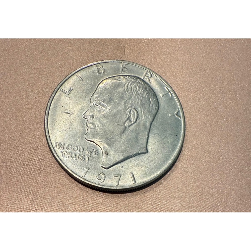 1971 Eisenhower Dollar Coin Vintage US One Dollar‎ Coinage Collectible